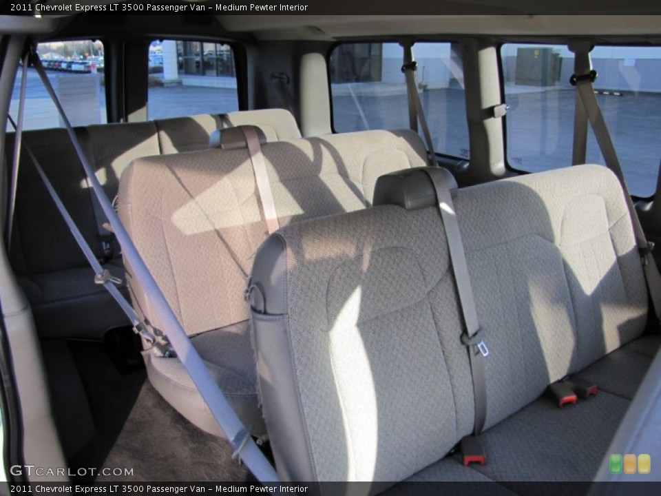Medium Pewter Interior Photo for the 2011 Chevrolet Express LT 3500 Passenger Van #57001991