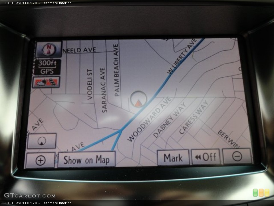 Cashmere Interior Navigation for the 2011 Lexus LX 570 #57002684