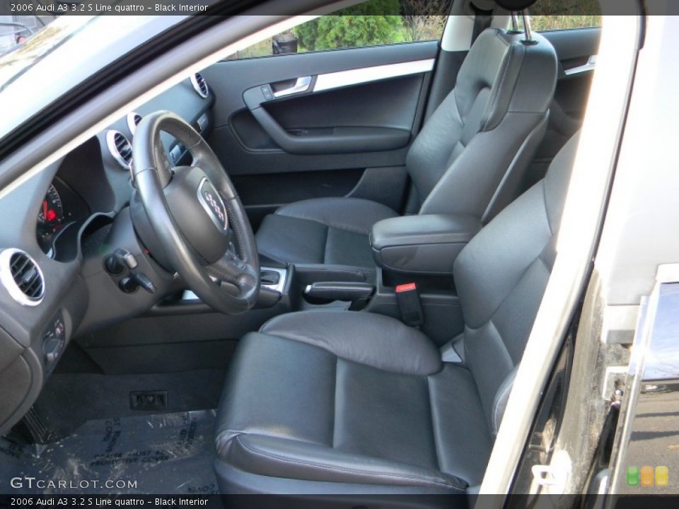 Black Interior Photo for the 2006 Audi A3 3.2 S Line quattro #57005189