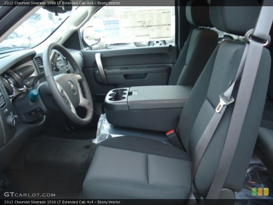 Ebony Interior Photo for the 2012 Chevrolet Silverado 1500 LT Extended Cab 4x4 #57005339