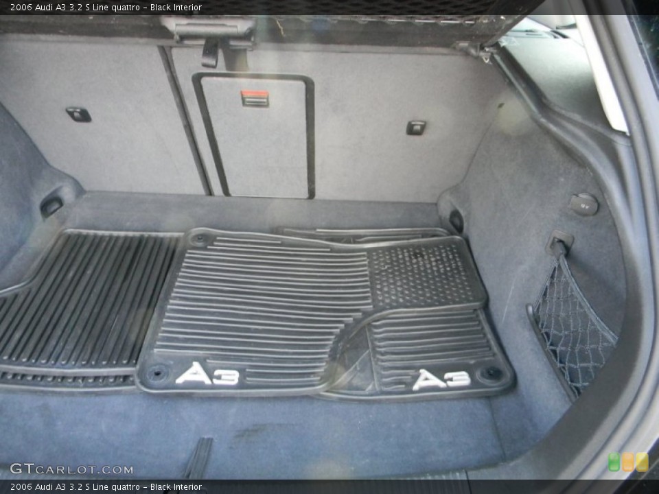 Black Interior Trunk for the 2006 Audi A3 3.2 S Line quattro #57005345