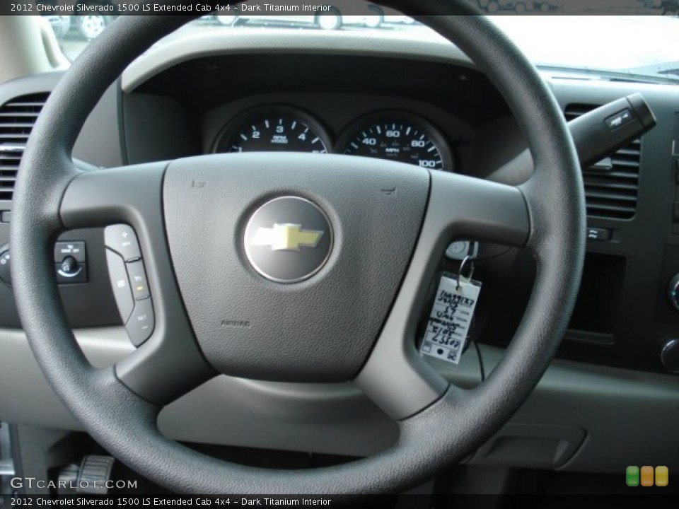 Dark Titanium Interior Steering Wheel for the 2012 Chevrolet Silverado 1500 LS Extended Cab 4x4 #57005915