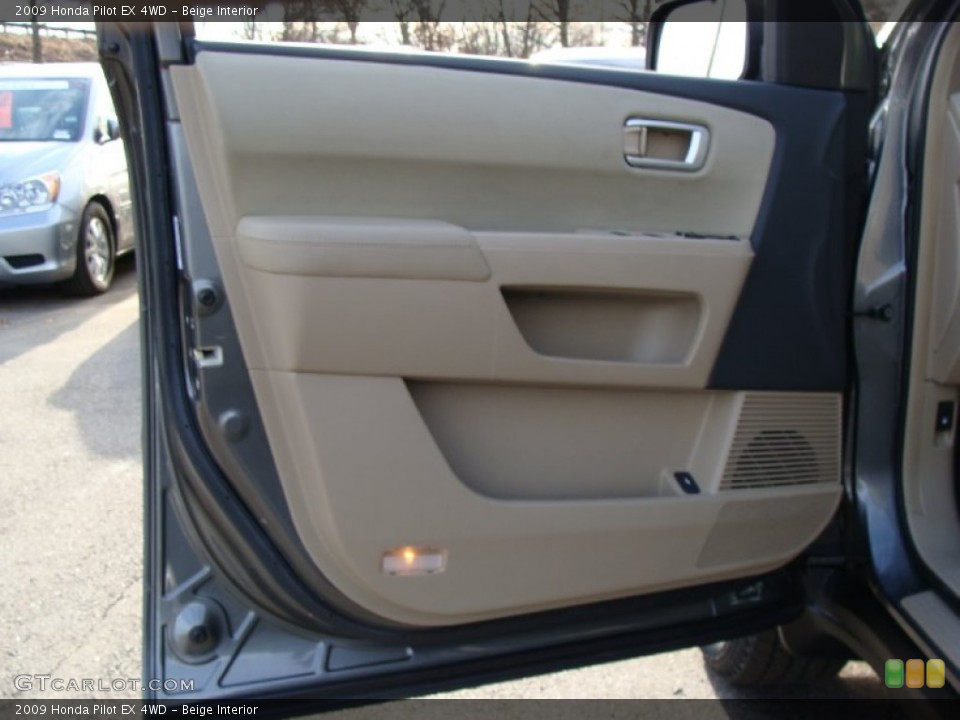 Beige Interior Door Panel for the 2009 Honda Pilot EX 4WD #57008486