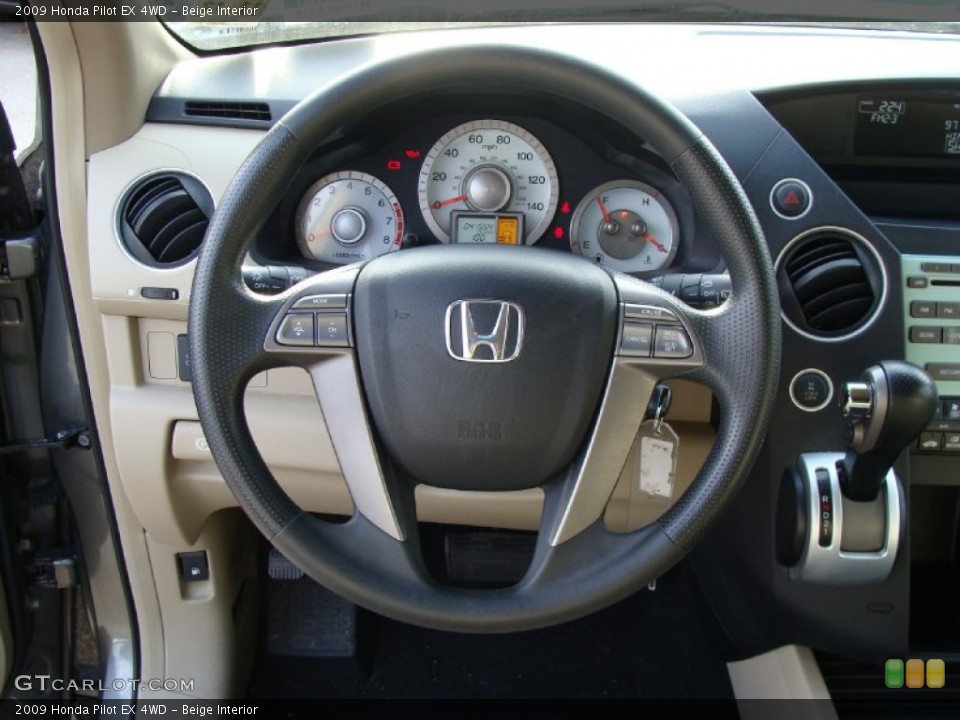 Beige Interior Gauges for the 2009 Honda Pilot EX 4WD #57008546