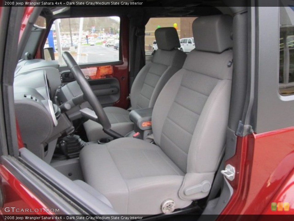 Dark Slate Gray/Medium Slate Gray Interior Photo for the 2008 Jeep Wrangler Sahara 4x4 #57008840