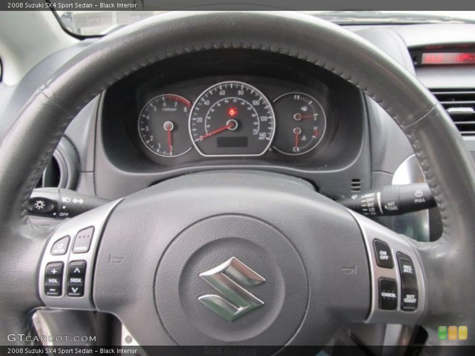 Black Interior Gauges for the 2008 Suzuki SX4 Sport Sedan #57008996