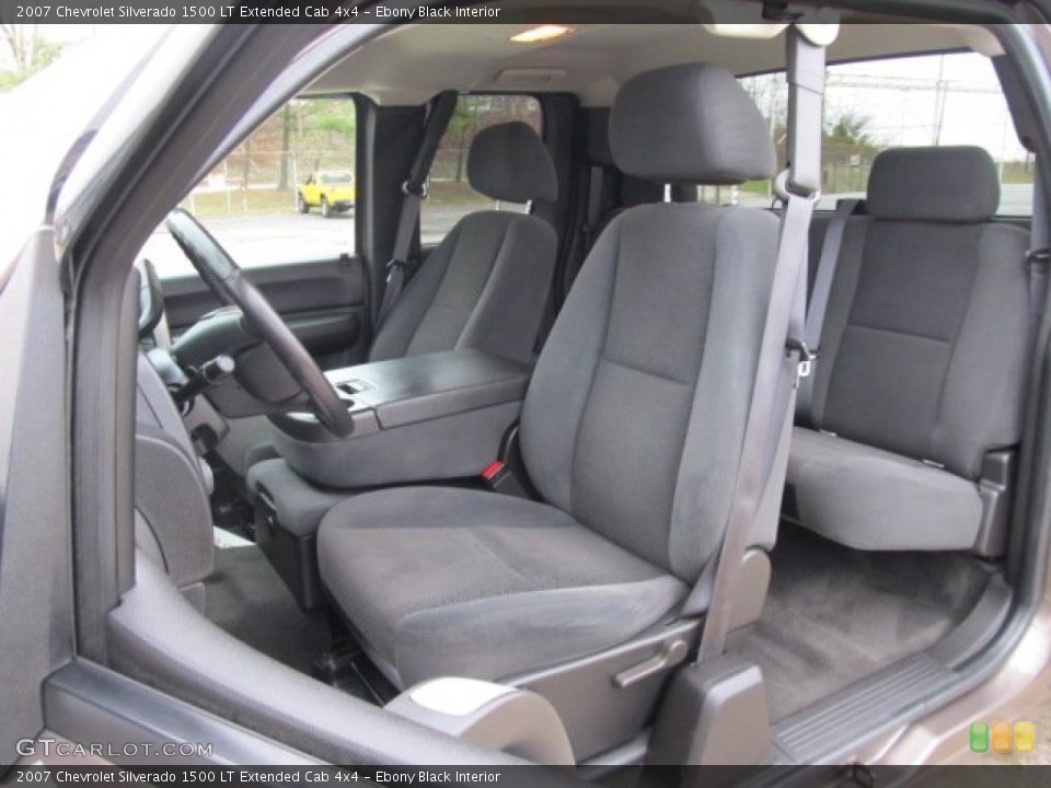 Ebony Black Interior Photo for the 2007 Chevrolet Silverado 1500 LT Extended Cab 4x4 #57009743
