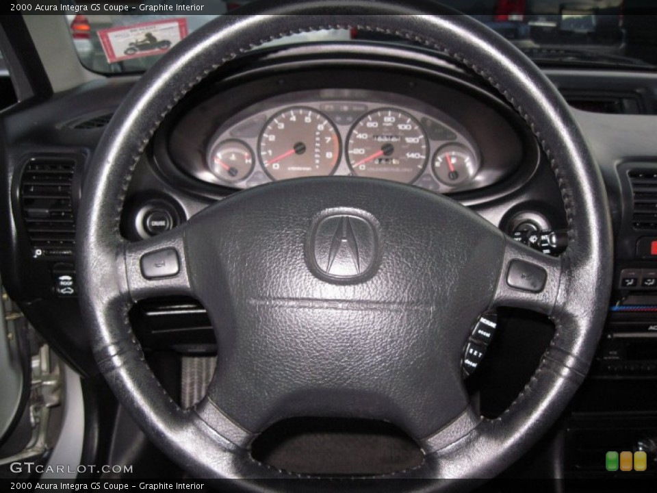 Graphite Interior Steering Wheel for the 2000 Acura Integra GS Coupe #57011333
