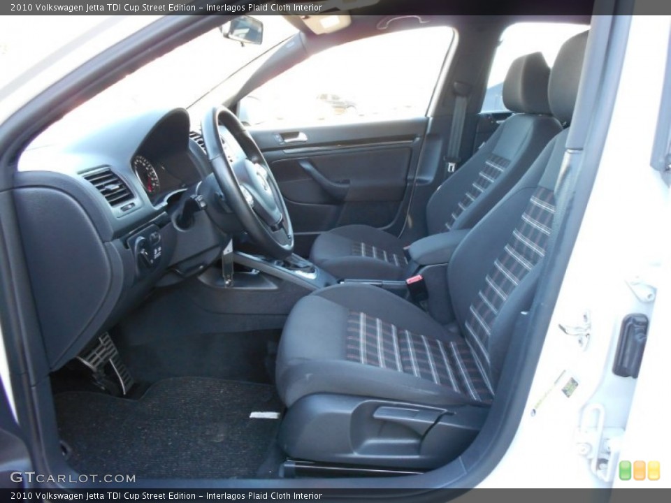 Interlagos Plaid Cloth Interior Photo for the 2010 Volkswagen Jetta TDI Cup Street Edition #57011732