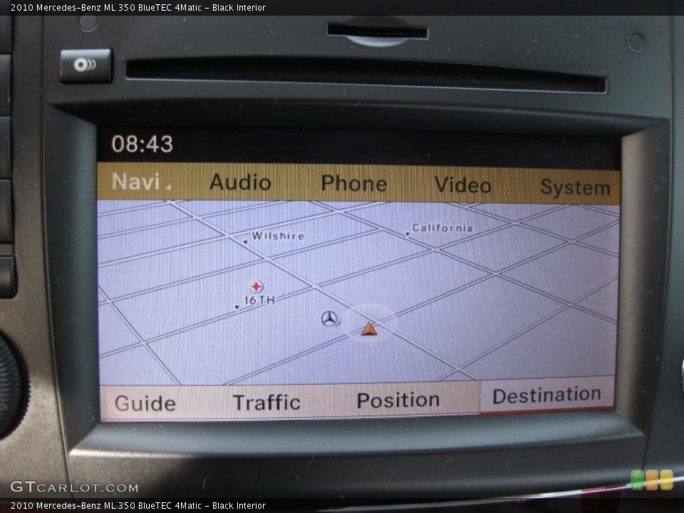 Black Interior Navigation for the 2010 Mercedes-Benz ML 350 BlueTEC 4Matic #57011777