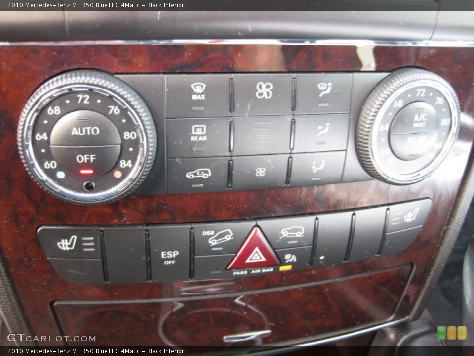 Black Interior Controls for the 2010 Mercedes-Benz ML 350 BlueTEC 4Matic #57011792