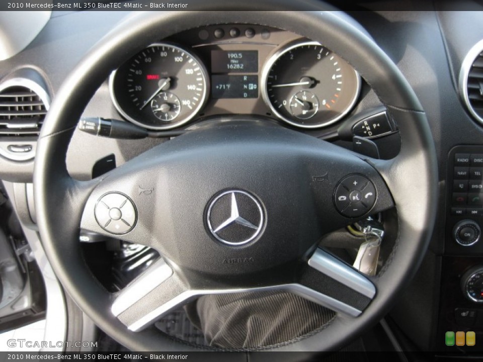 Black Interior Steering Wheel for the 2010 Mercedes-Benz ML 350 BlueTEC 4Matic #57011816