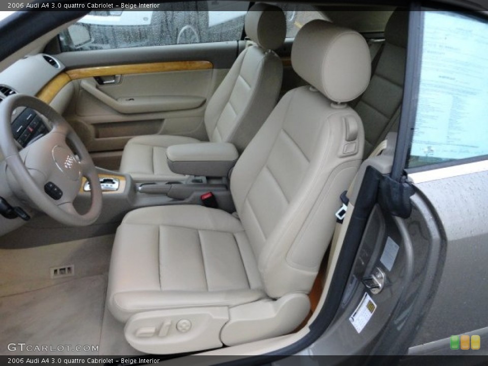 Beige Interior Photo for the 2006 Audi A4 3.0 quattro Cabriolet #57013148