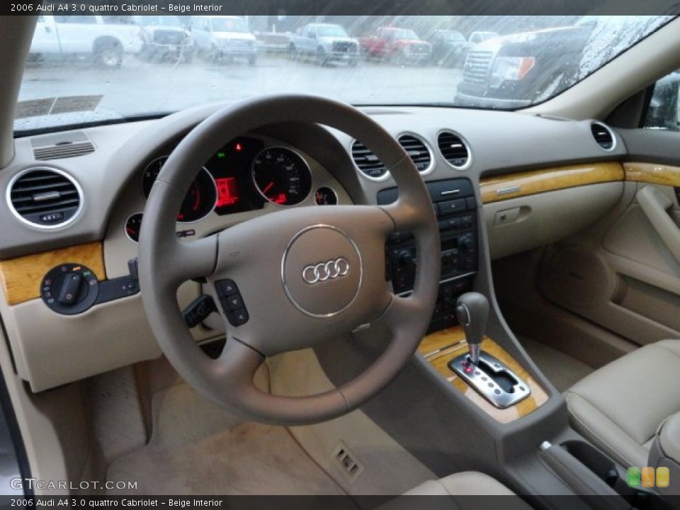 Beige Interior Dashboard for the 2006 Audi A4 3.0 quattro Cabriolet #57013166