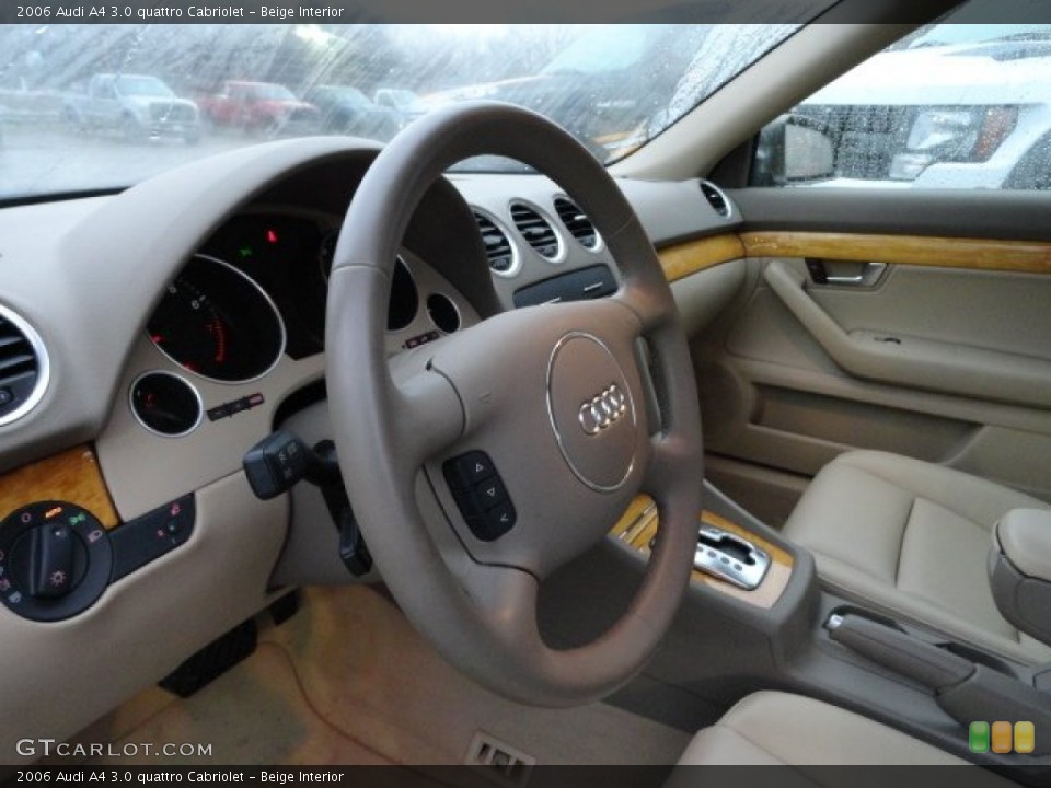 Beige Interior Steering Wheel for the 2006 Audi A4 3.0 quattro Cabriolet #57013193