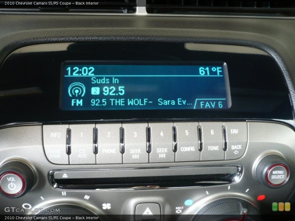 Black Interior Audio System for the 2010 Chevrolet Camaro SS/RS Coupe #57014351