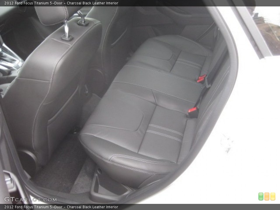 Charcoal Black Leather Interior Photo for the 2012 Ford Focus Titanium 5-Door #57014414