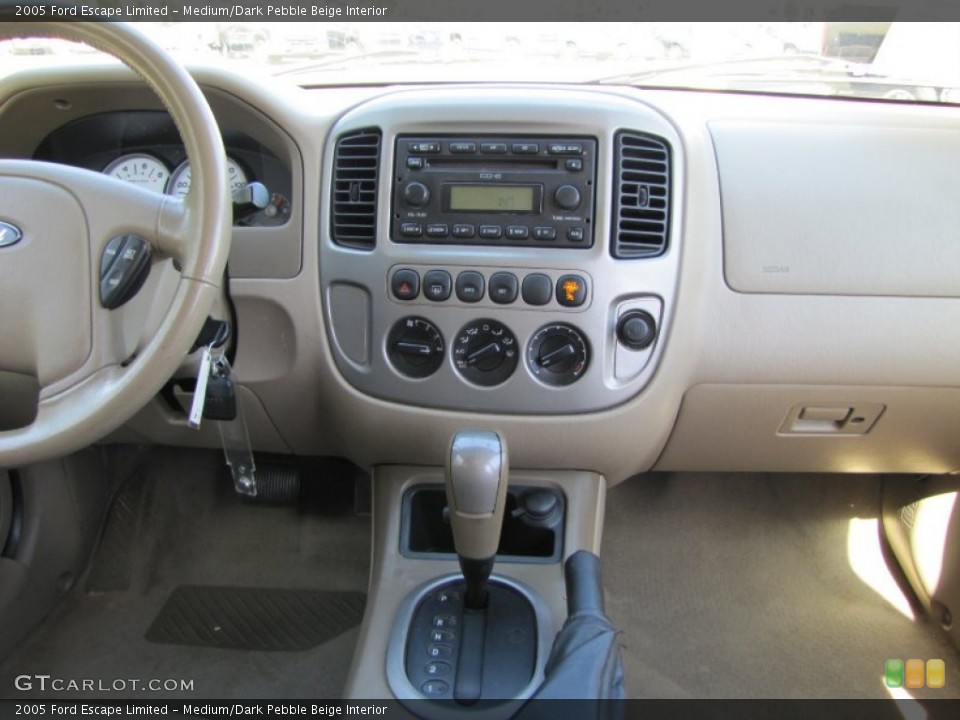 Medium/Dark Pebble Beige Interior Controls for the 2005 Ford Escape Limited #57014706