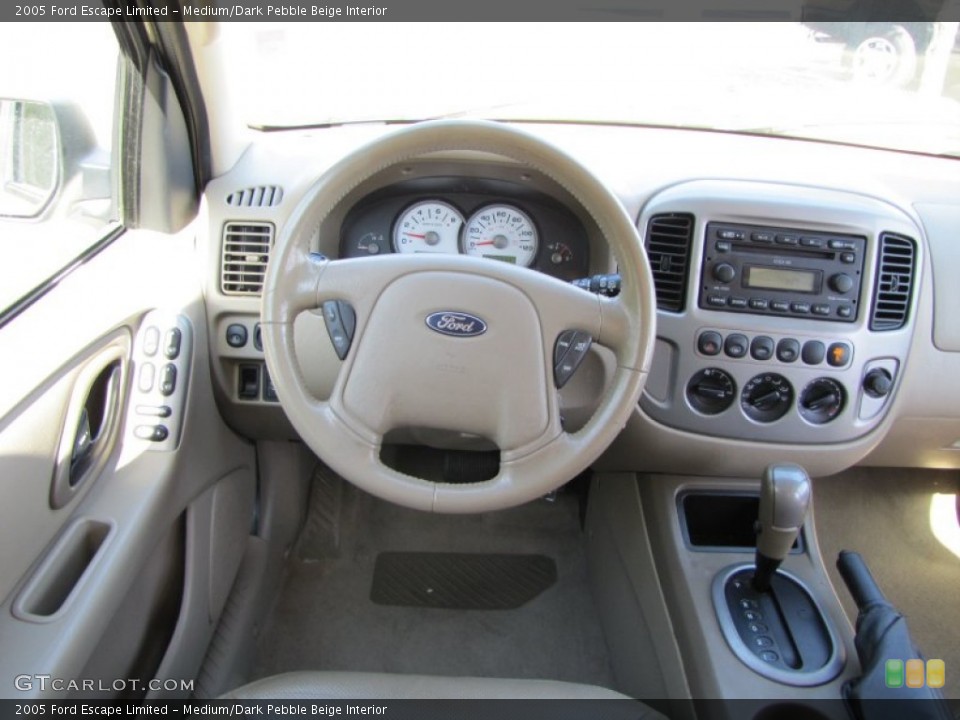 Medium/Dark Pebble Beige Interior Dashboard for the 2005 Ford Escape Limited #57014714