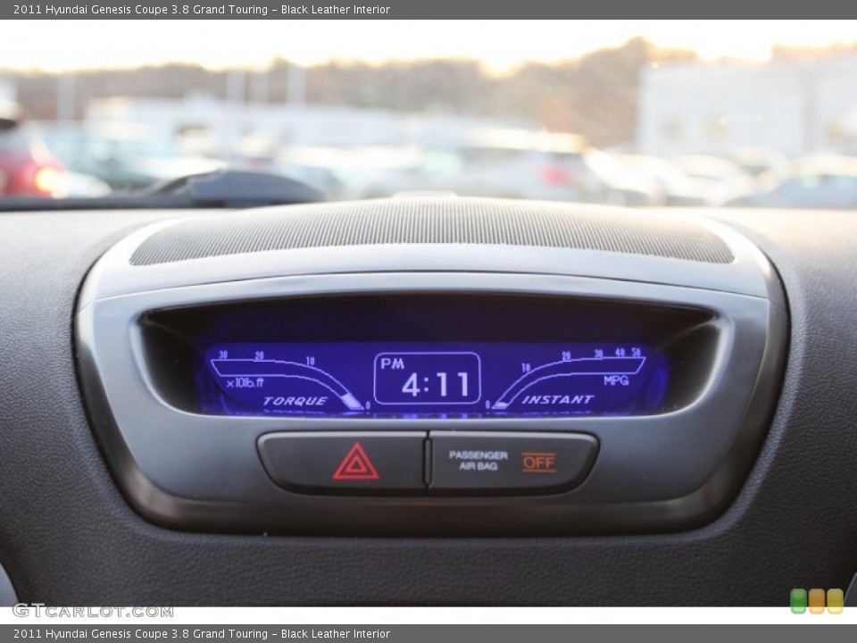 Black Leather Interior Gauges for the 2011 Hyundai Genesis Coupe 3.8 Grand Touring #57015668