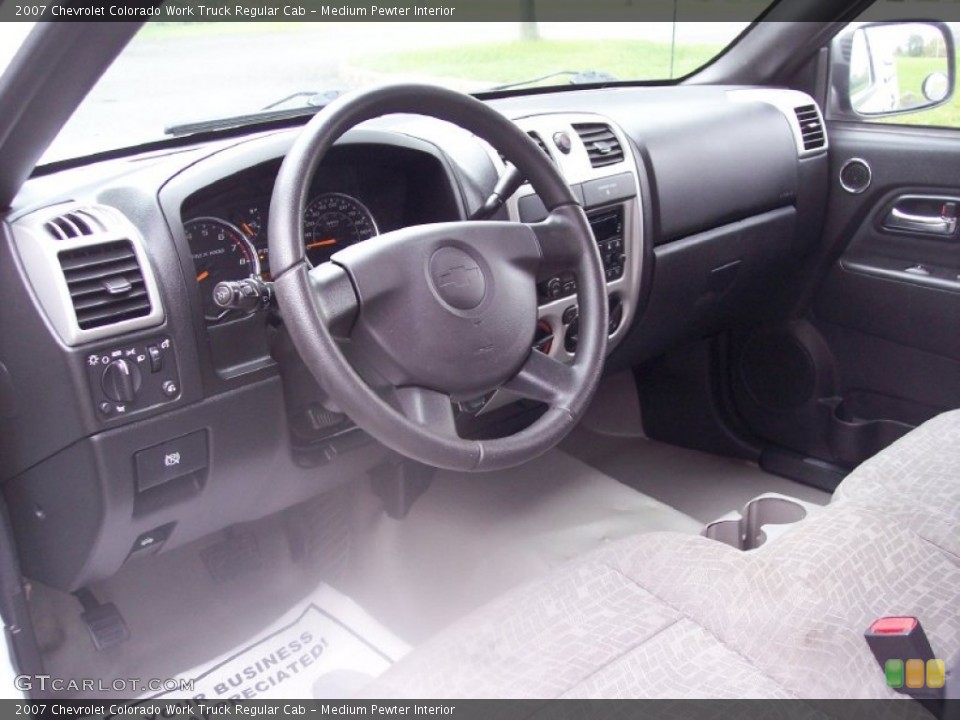 Medium Pewter Interior Dashboard for the 2007 Chevrolet Colorado Work Truck Regular Cab #57017225