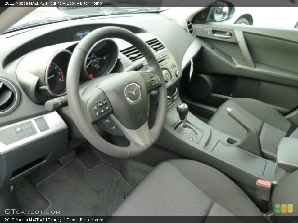 Black Interior Prime Interior for the 2012 Mazda MAZDA3 i Touring 4 Door #57018164