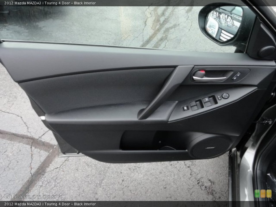 Black Interior Door Panel for the 2012 Mazda MAZDA3 i Touring 4 Door #57018701