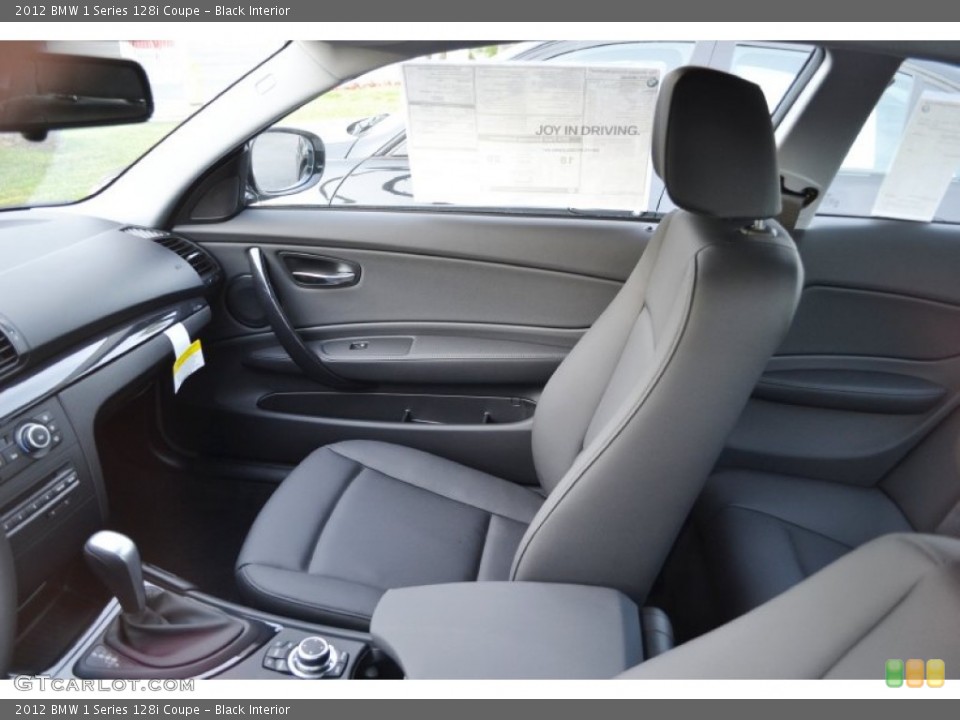 Black Interior Photo for the 2012 BMW 1 Series 128i Coupe #57020090