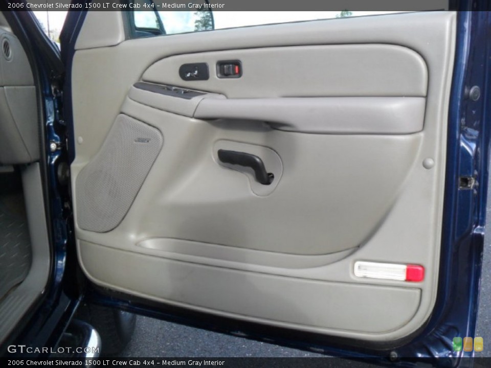 Medium Gray Interior Door Panel for the 2006 Chevrolet Silverado 1500 LT Crew Cab 4x4 #57023130