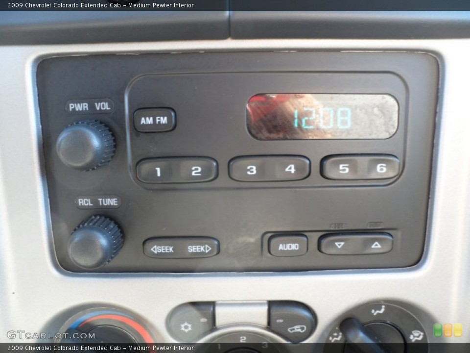 Medium Pewter Interior Audio System for the 2009 Chevrolet Colorado Extended Cab #57026648