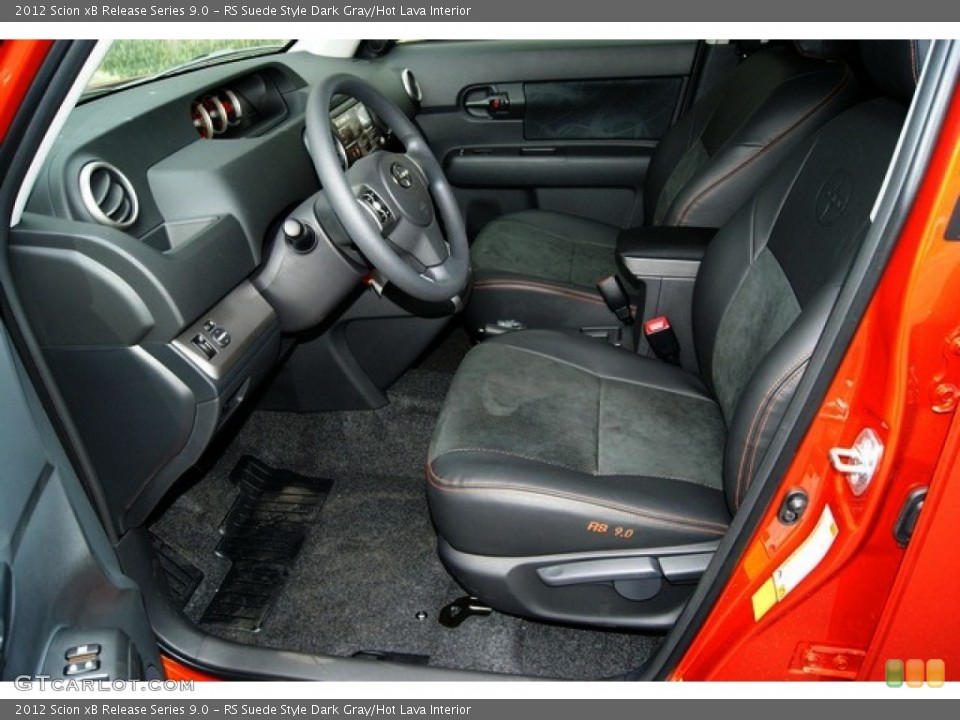 RS Suede Style Dark Gray/Hot Lava Interior Photo for the 2012 Scion xB Release Series 9.0 #57027081