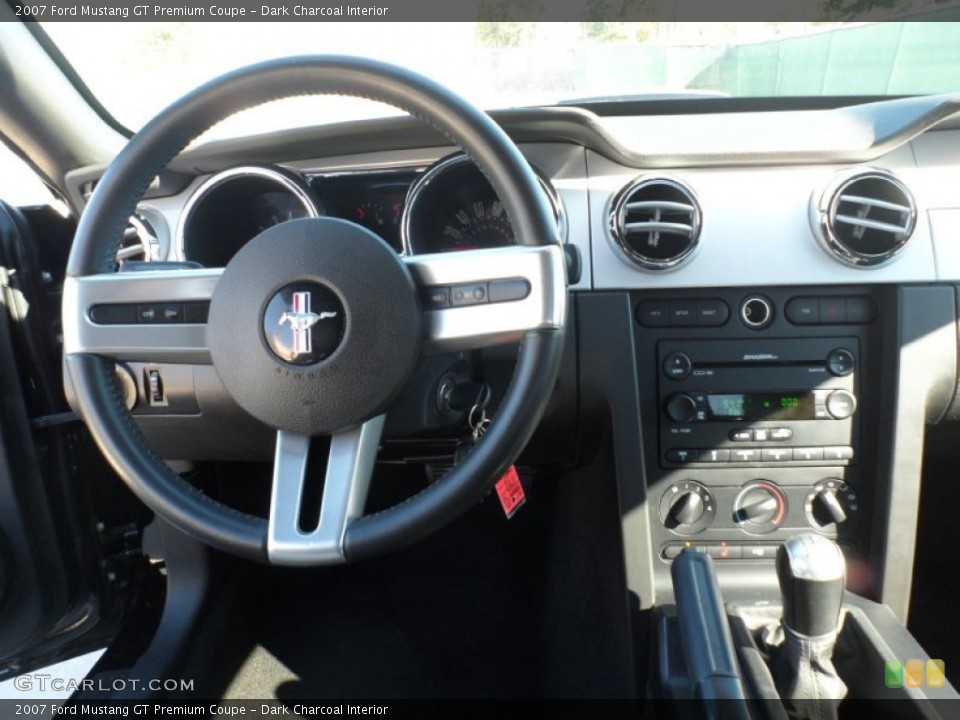 Dark Charcoal Interior Dashboard for the 2007 Ford Mustang GT Premium Coupe #57028115