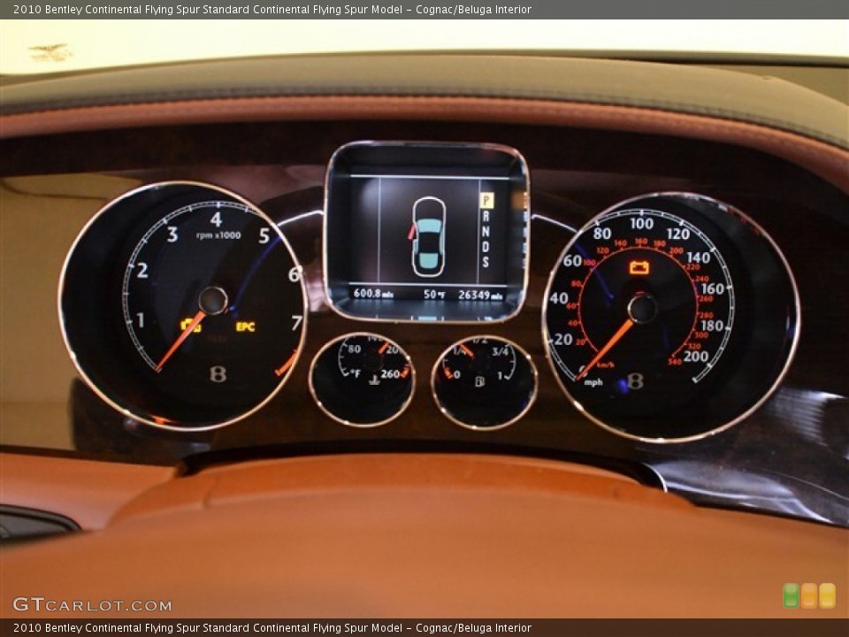 Cognac/Beluga Interior Gauges for the 2010 Bentley Continental Flying Spur  #57030560