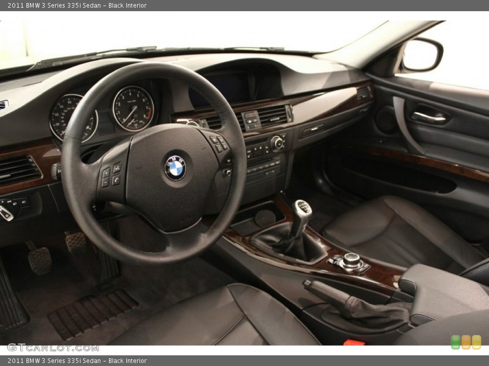 Black Interior Dashboard for the 2011 BMW 3 Series 335i Sedan #57030566