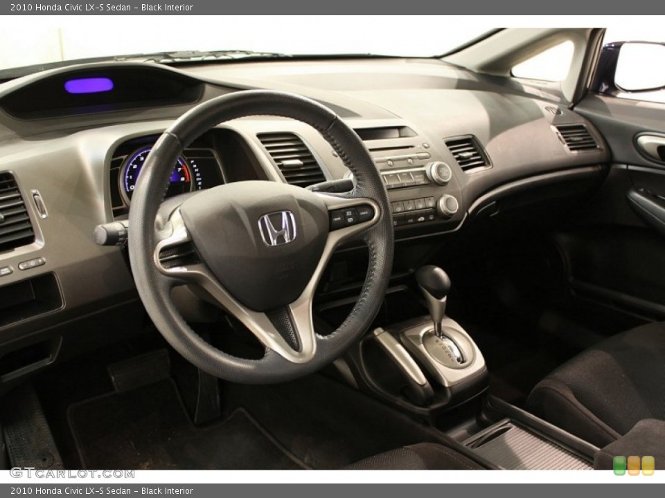 Black Interior Dashboard for the 2010 Honda Civic LX-S Sedan #57030953