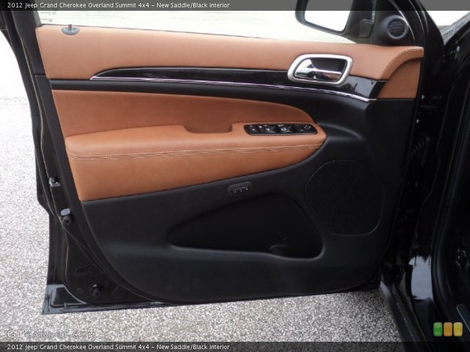 New Saddle/Black Interior Door Panel for the 2012 Jeep Grand Cherokee Overland Summit 4x4 #57032534