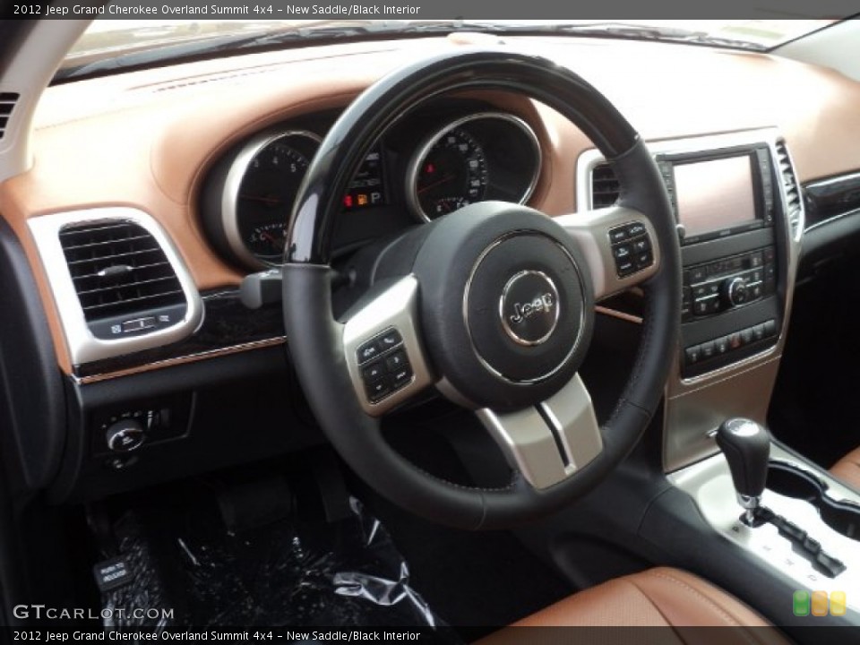 New Saddle/Black Interior Steering Wheel for the 2012 Jeep Grand Cherokee Overland Summit 4x4 #57032570