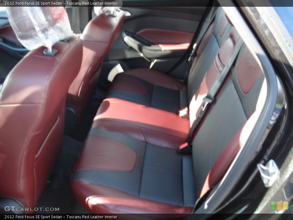 Tuscany Red Leather Interior Photo for the 2012 Ford Focus SE Sport Sedan #57038630