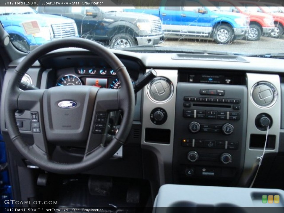 Steel Gray Interior Dashboard for the 2012 Ford F150 XLT SuperCrew 4x4 #57038948