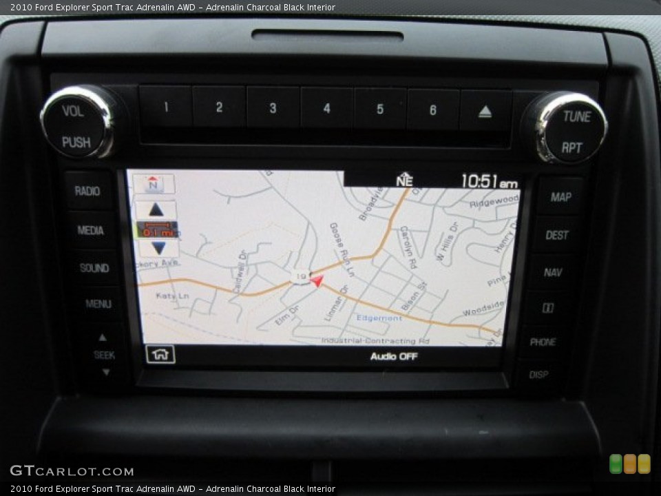 Adrenalin Charcoal Black Interior Navigation for the 2010 Ford Explorer Sport Trac Adrenalin AWD #57039401