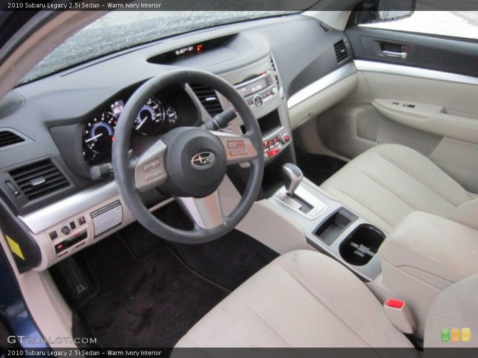 Warm Ivory Interior Dashboard for the 2010 Subaru Legacy 2.5i Sedan #57040373