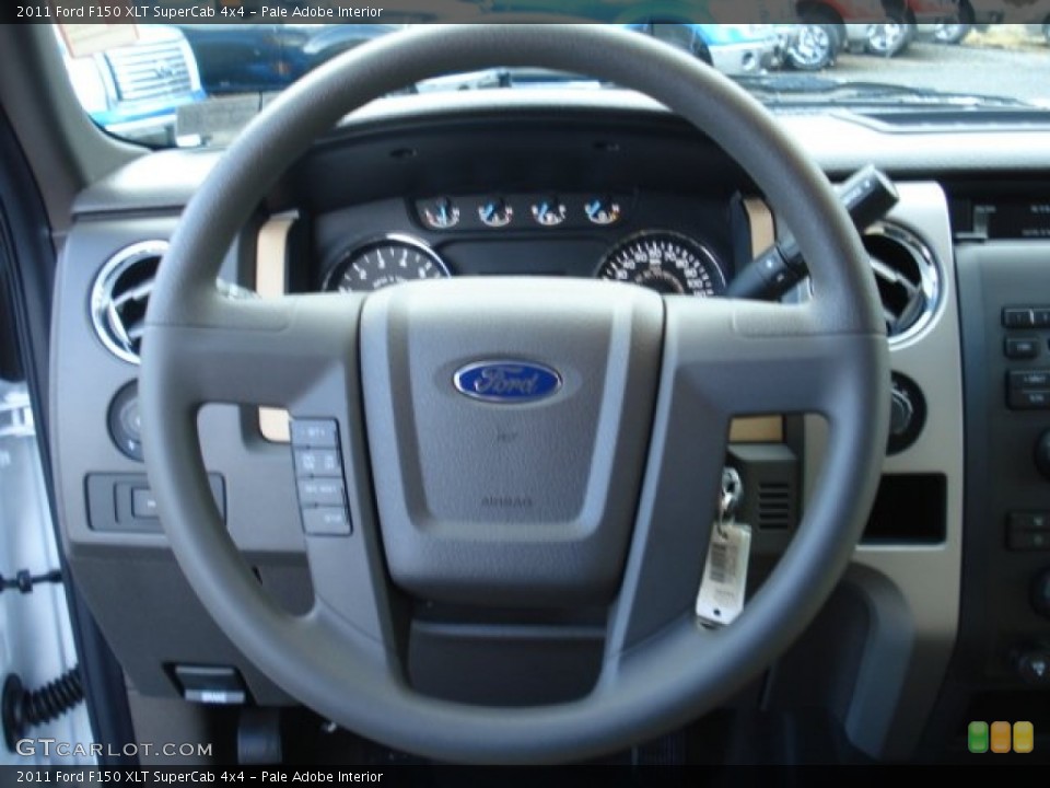 Pale Adobe Interior Steering Wheel for the 2011 Ford F150 XLT SuperCab 4x4 #57040943