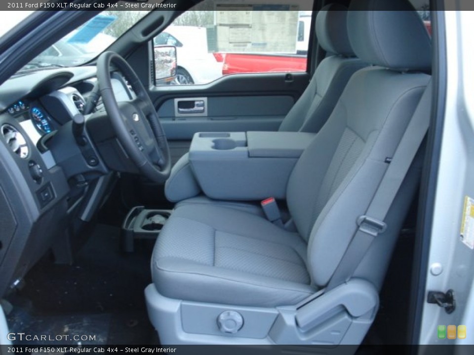 Steel Gray Interior Photo for the 2011 Ford F150 XLT Regular Cab 4x4 #57041049