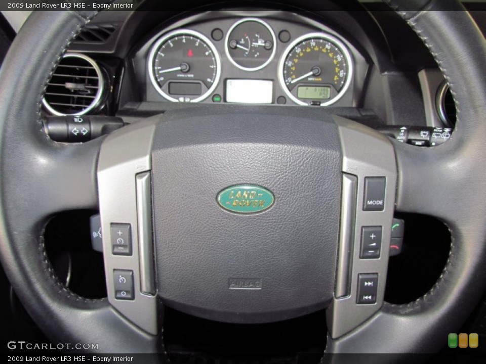 Ebony Interior Steering Wheel for the 2009 Land Rover LR3 HSE #57041141