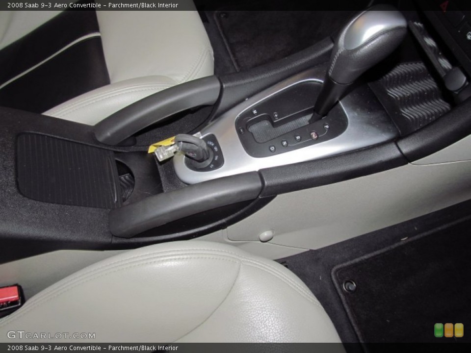 Parchment/Black Interior Transmission for the 2008 Saab 9-3 Aero Convertible #57041556