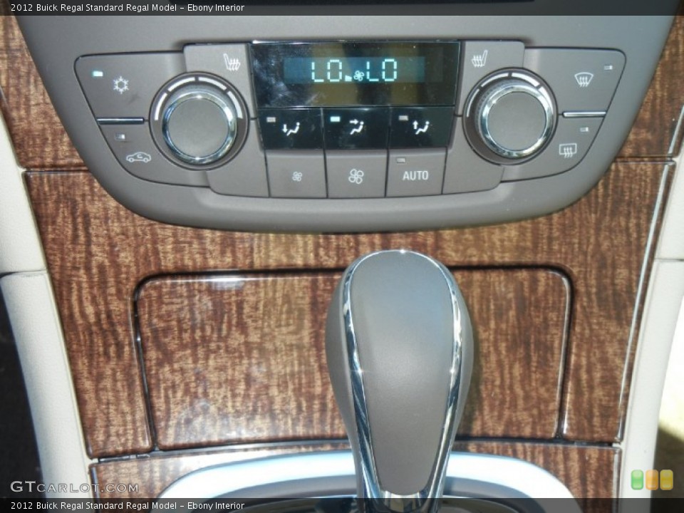Ebony Interior Controls for the 2012 Buick Regal  #57045935