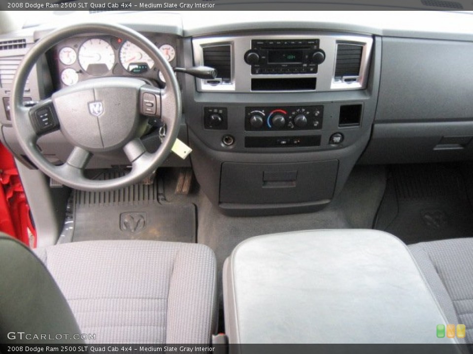 Medium Slate Gray Interior Dashboard for the 2008 Dodge Ram 2500 SLT Quad Cab 4x4 #57046610