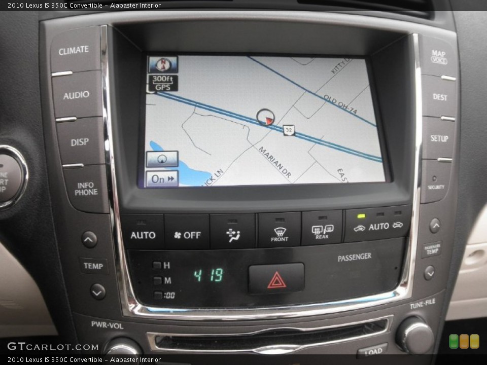 Alabaster Interior Navigation for the 2010 Lexus IS 350C Convertible #57047207