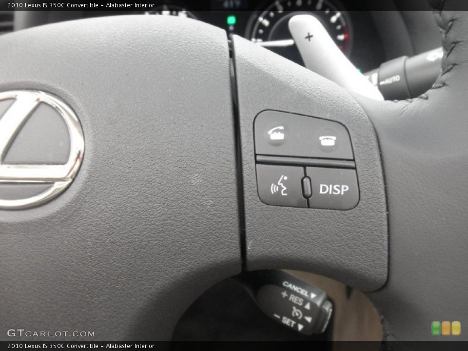 Alabaster Interior Controls for the 2010 Lexus IS 350C Convertible #57047224