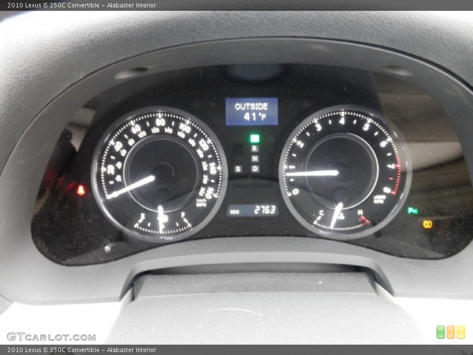 Alabaster Interior Gauges for the 2010 Lexus IS 350C Convertible #57047239
